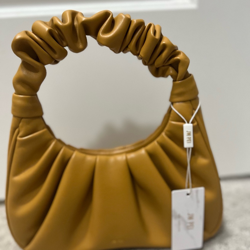 JW Pei Ruched Handbag….Color: Beer